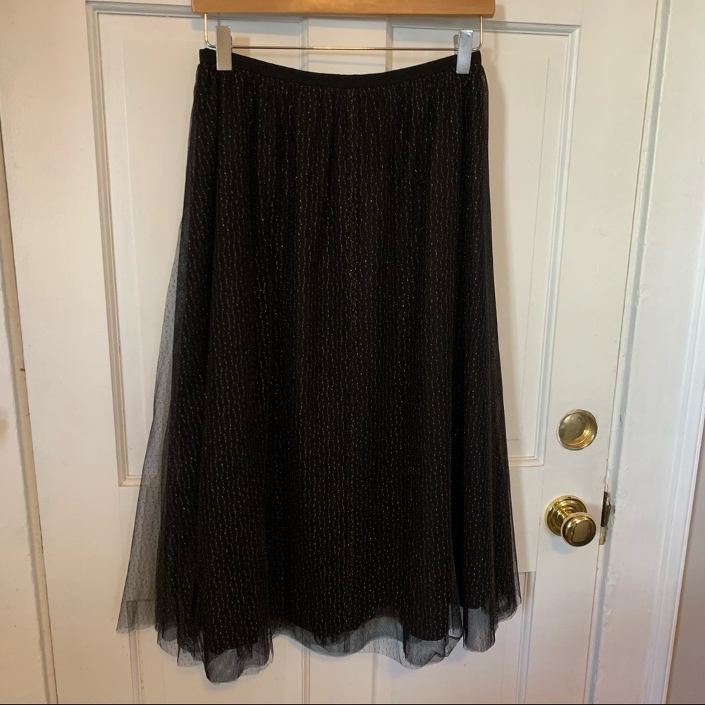 Club Monaco Tulle Midi Skirt